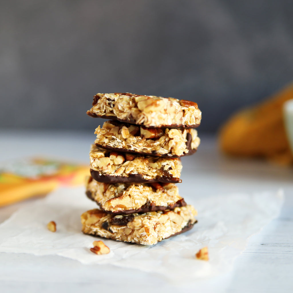 No-Bake Pecan Granola Bars