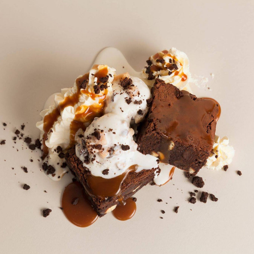 Salted Caramel Cookie Dough Brownie