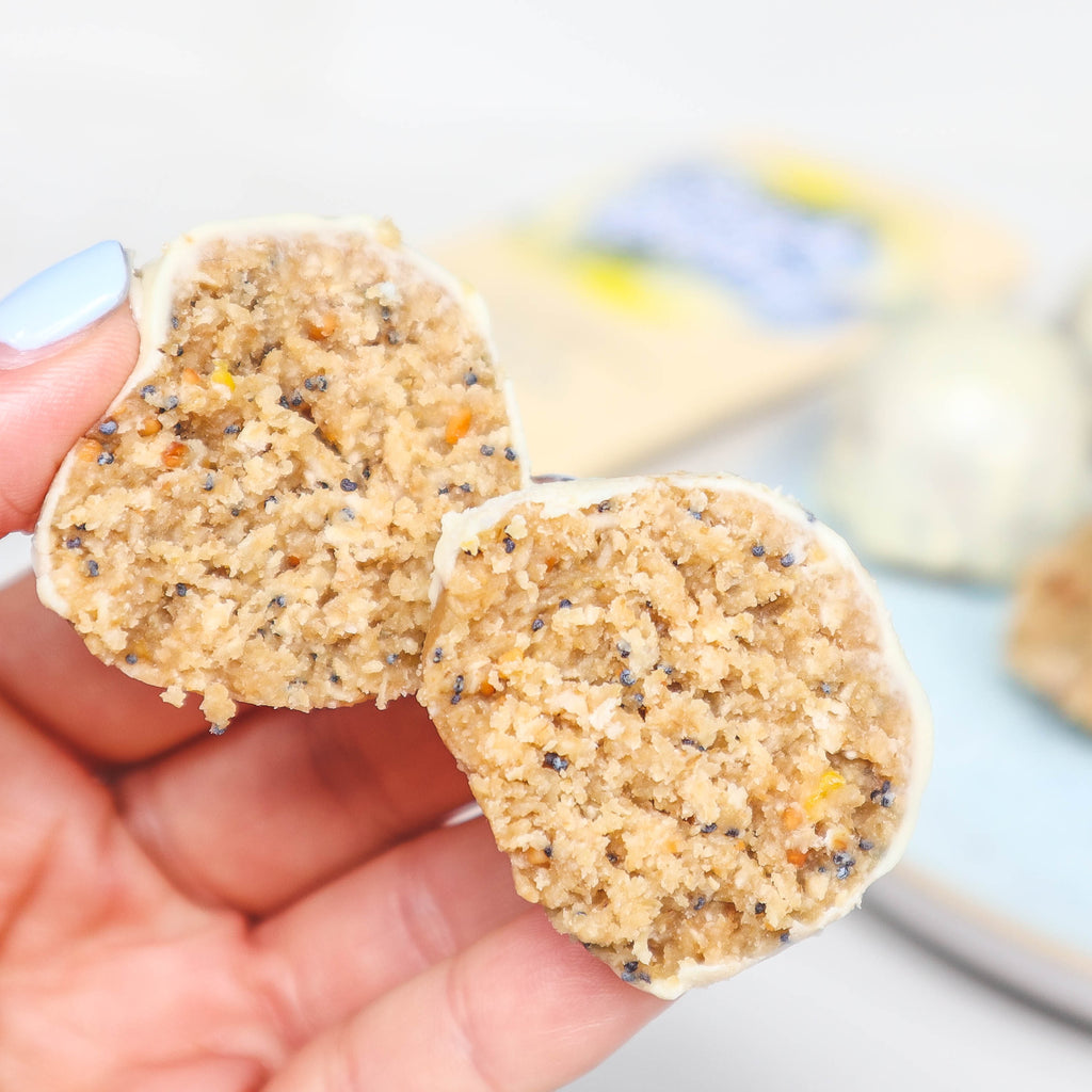 Lemon & Poppy Seed White Chocolate Snack Balls