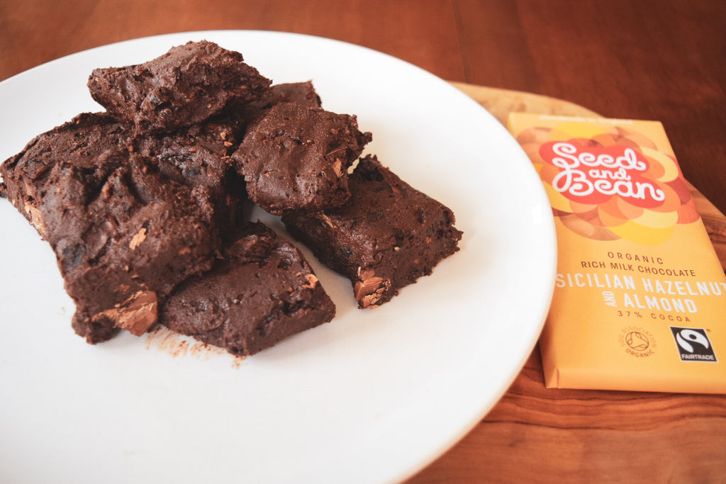 Double Chocolate Raw Brownies