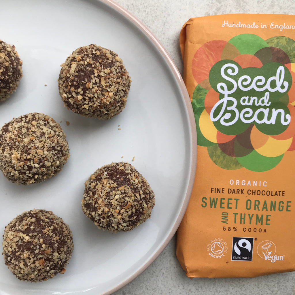 3 Ingredient Chocolate Orange Hazelnut Truffles