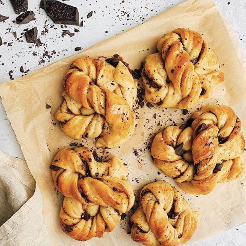 Lemon & Cardamom Chocolate Twists