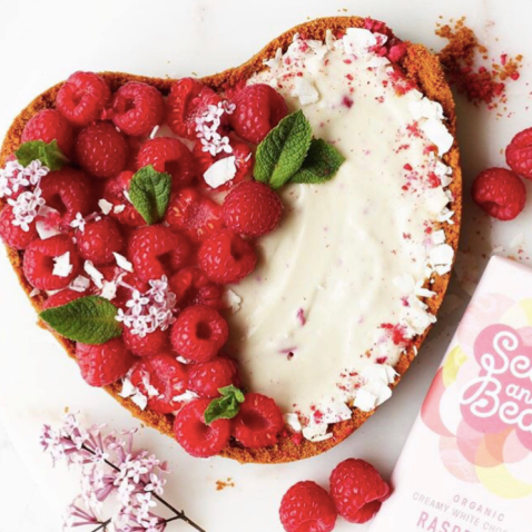 White Chocolate and Raspberry Tart