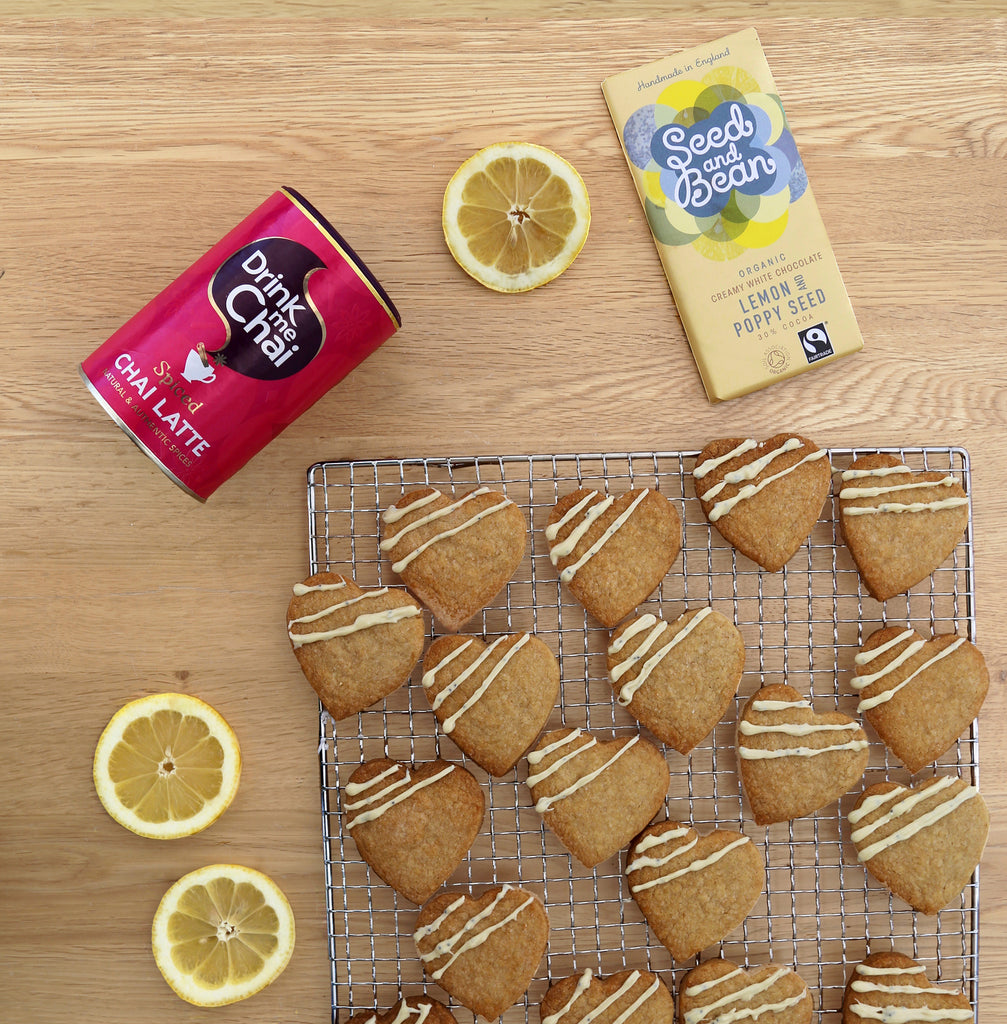 Lemon and Poppy Seed White Chocolate and Chai Shortbread