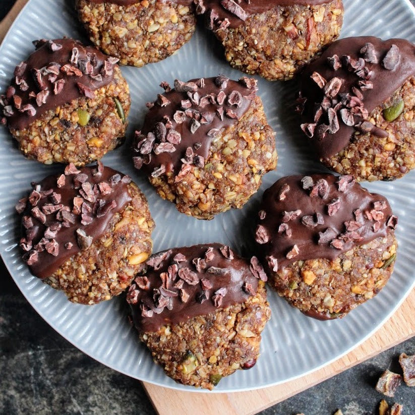 Zesty No Bake Fruity Nut Cookies