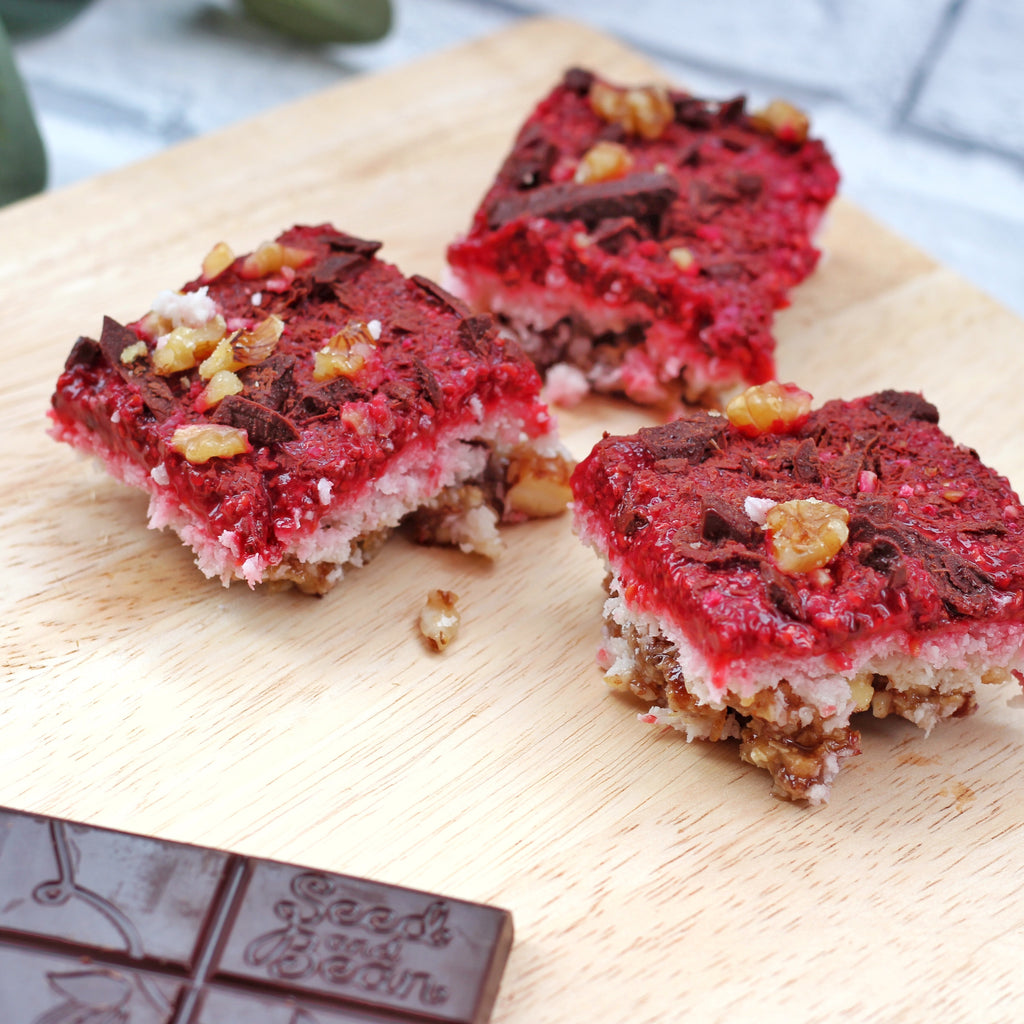 Coconut & Raspberry Squares