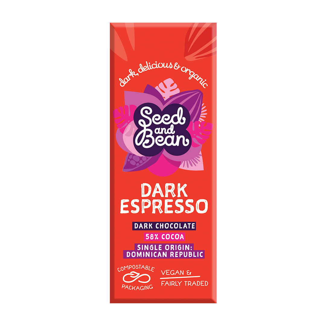 Coffee Espresso Fine Dark Mini Bar 25g (58% Cocoa)