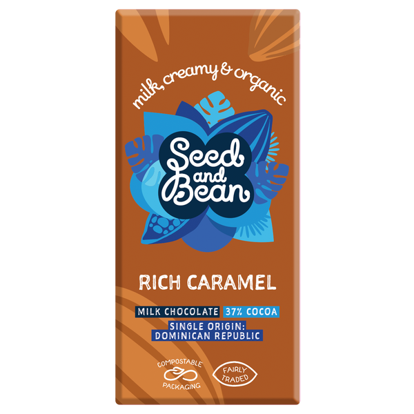Rich Caramel Milk Chocolate 75g Bar (37% Cocoa)