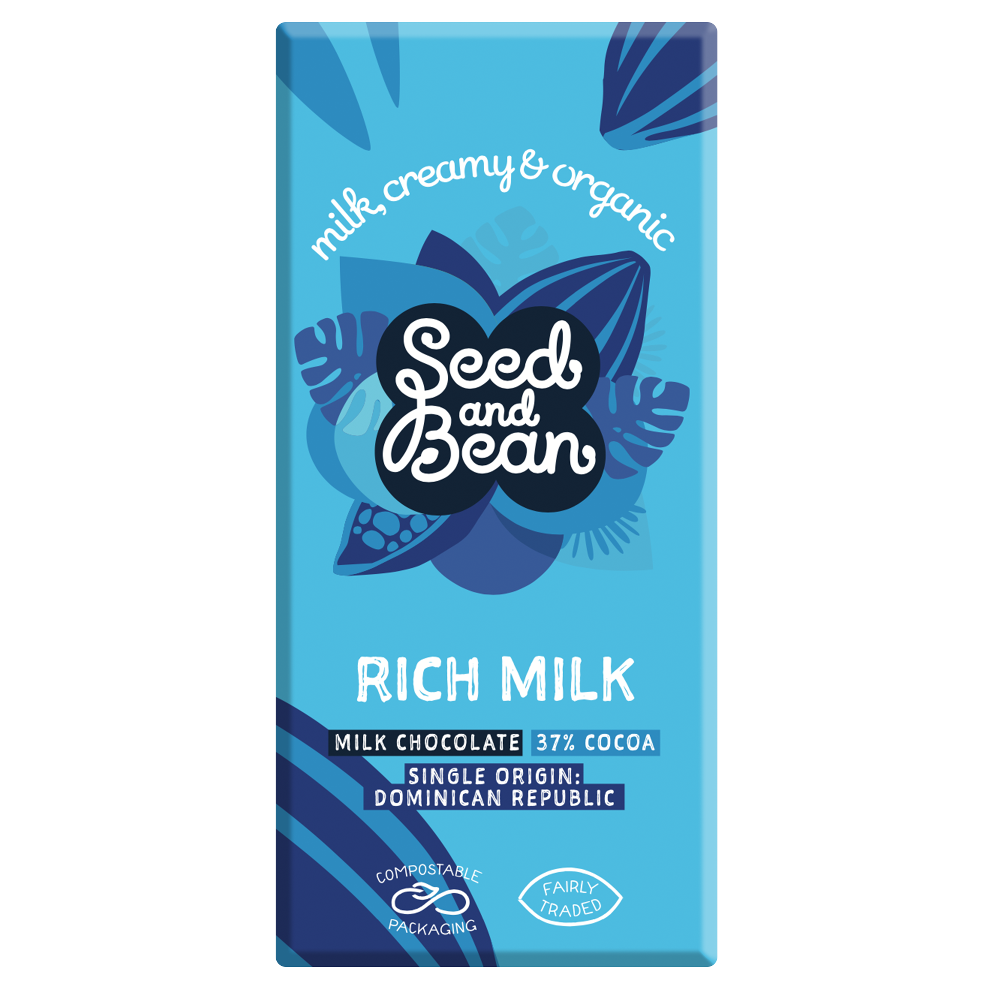 Rich Milk Chocolate 75g Bar (37% Cocoa)