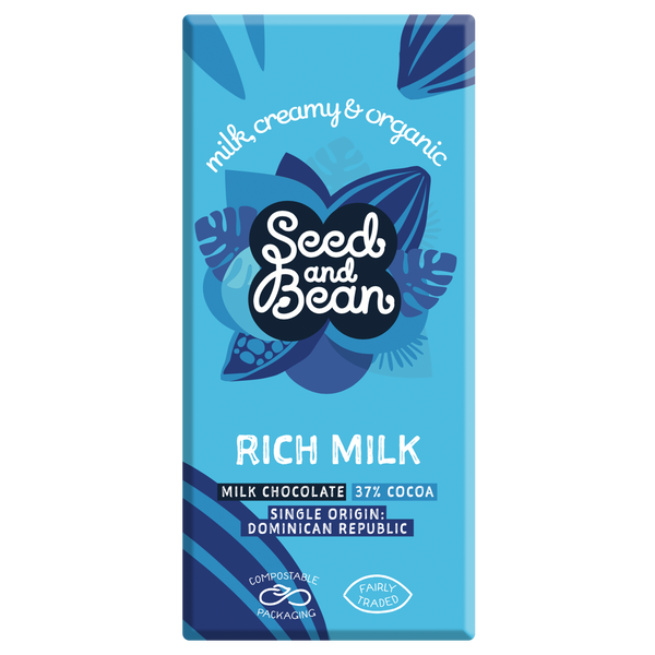 Rich Milk Chocolate 75g Bar (37% Cocoa)