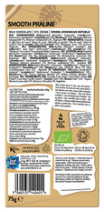 Smooth Praline Milk Chocolate 75g Bar (37% Cocoa)