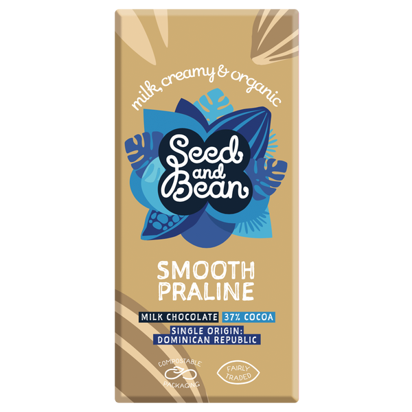 Smooth Praline Milk Chocolate 75g Bar (37% Cocoa)