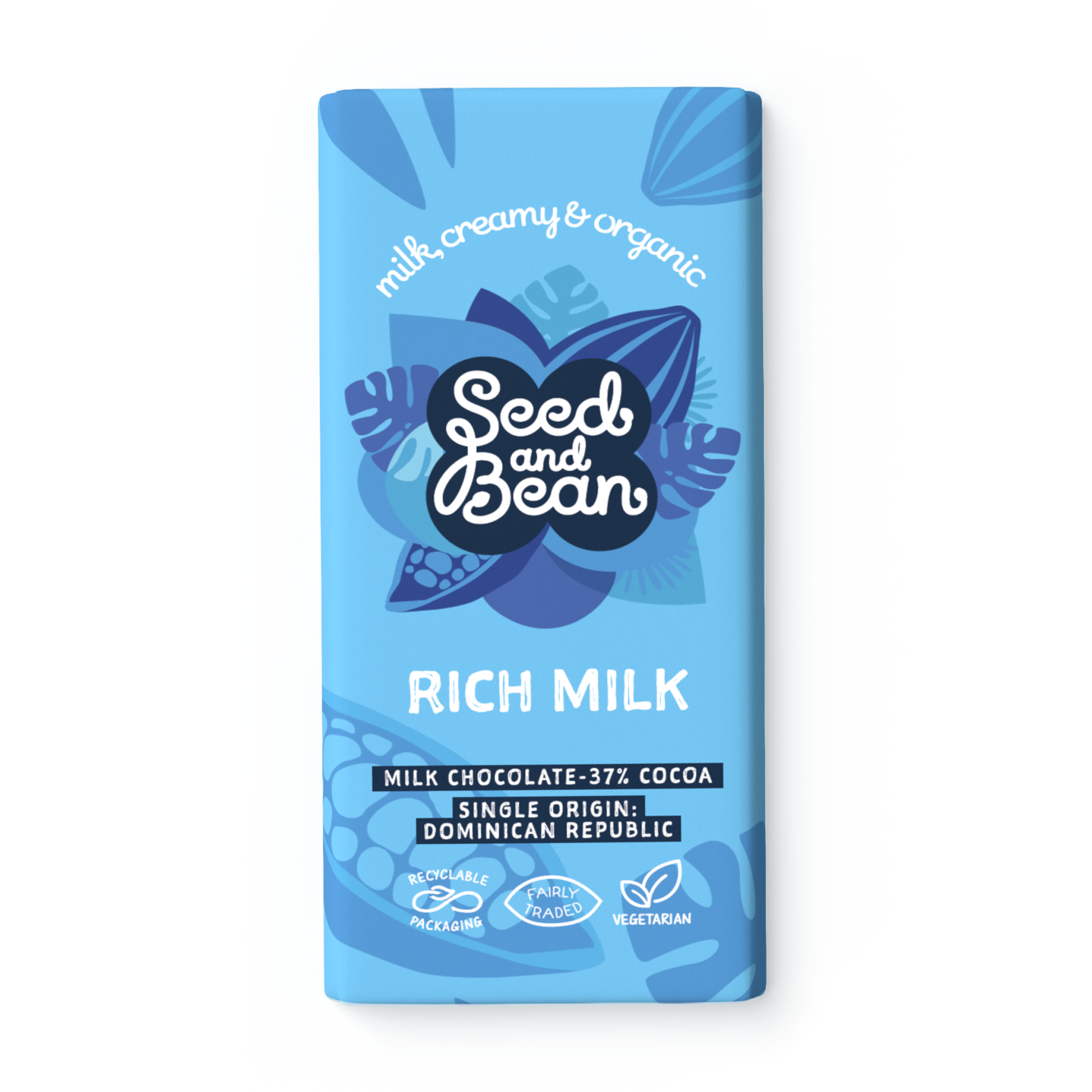 Rich Milk Chocolate 75g Bar (37% Cocoa)