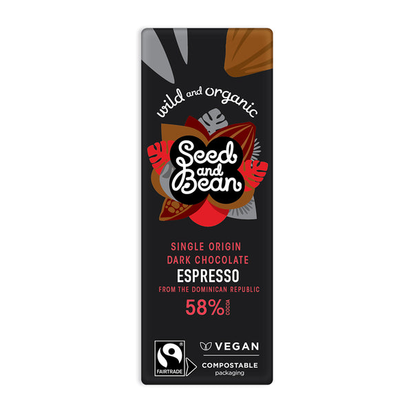 Coffee Espresso Fine Dark Mini Bar 25g (58% Cocoa)